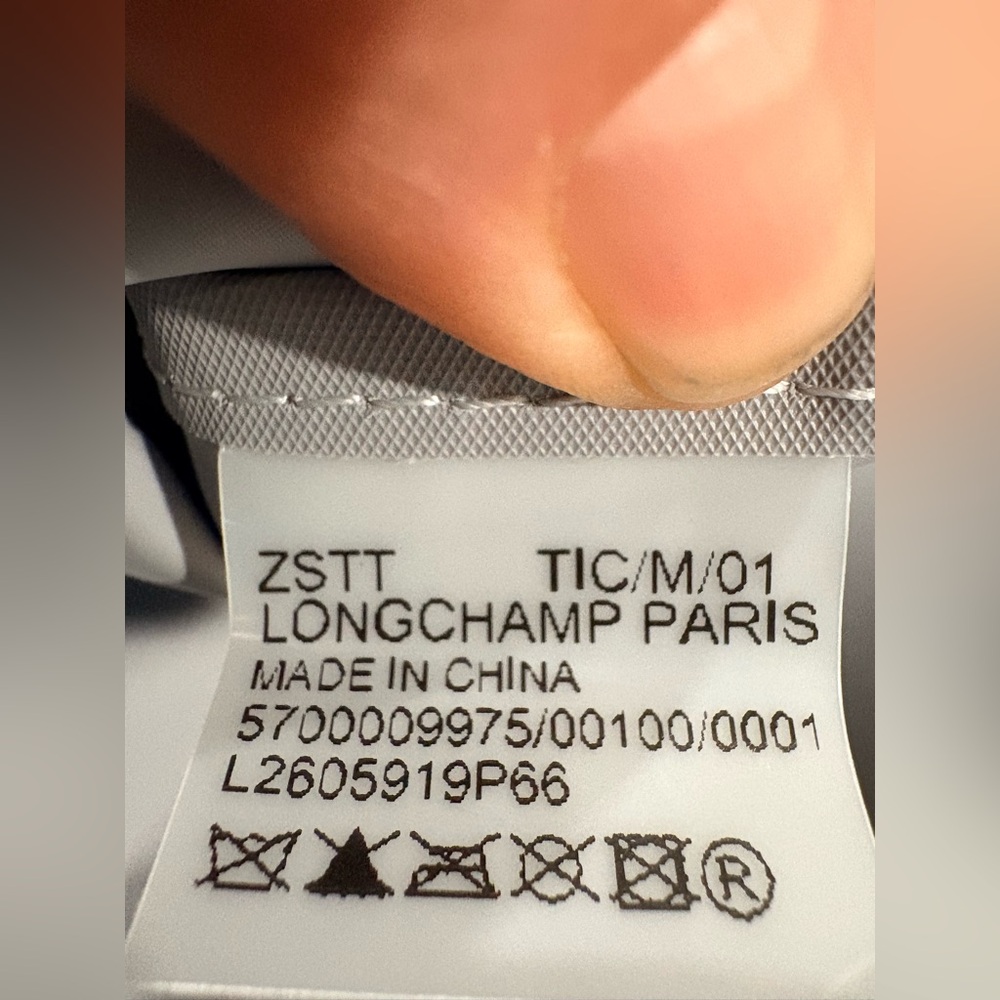 Longchamp Le Pliage Green Medium Nylon Tote Bag | color: graphite - Picture 4 of 10